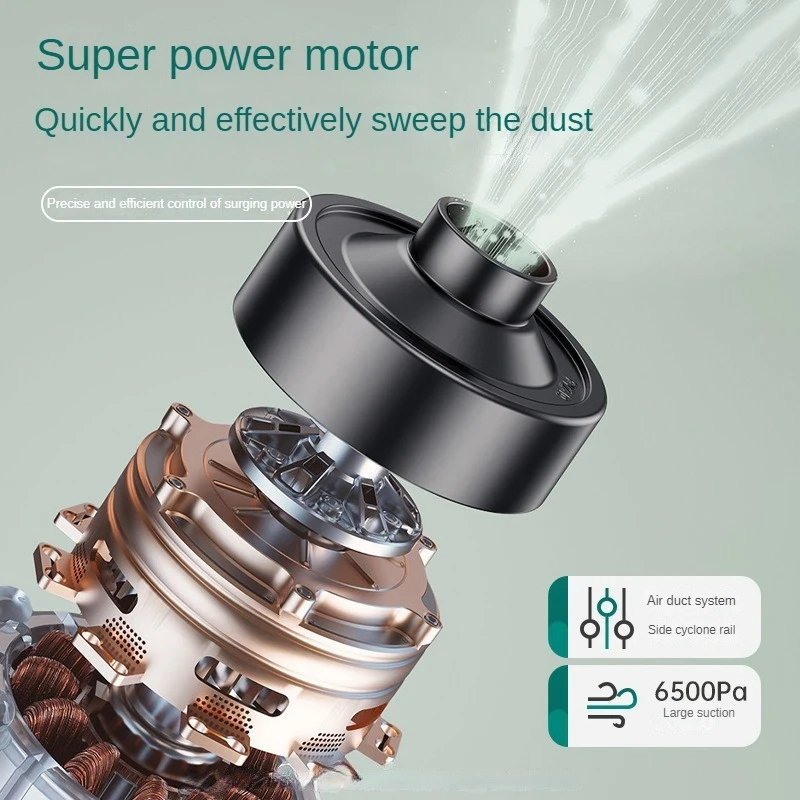 مكنسة كهربائية لاسلكية محمولة باليد لتنظيف الغبار - الصورة 3